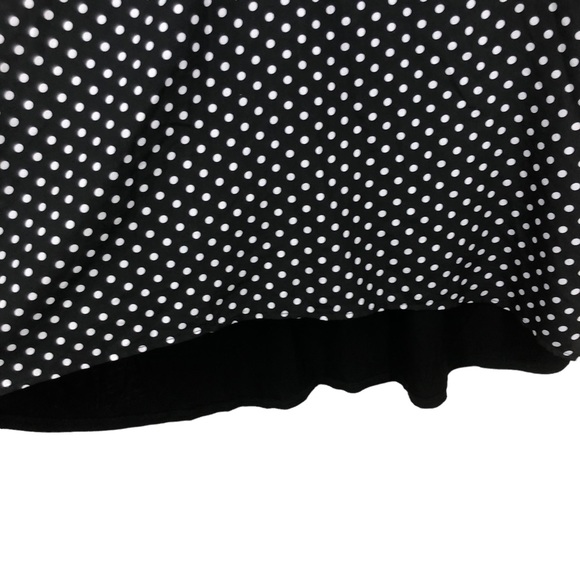 Valerie Bertinelli Sleeveless Polkadot Tunic top Hi Lo Hem, Mixed Media, SZ 2X - Picture 6 of 6